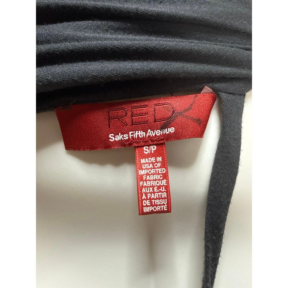 Saks RED Grey Cotton Jersey Cocktail Dress Sz S-M - Picture 5 of 5